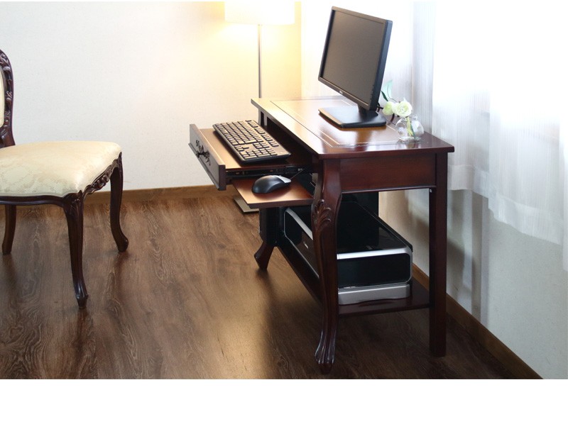 猫足デスク アンティーク調 パソコンデスク 猫脚 デスク 机 幅76 猫足