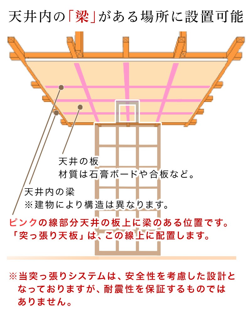 スクエアラック専用 突っ張り器 突っ張り棒 突っ張り機能