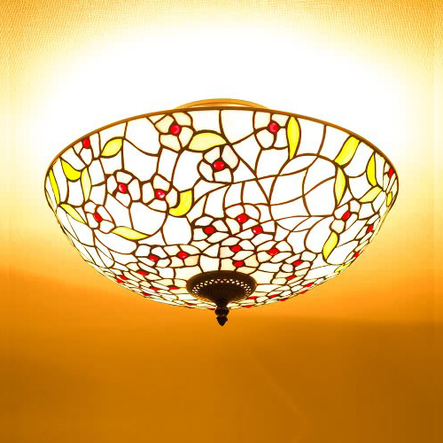 シーリングライト ステンドグラス 照明 パルマ LED電球付き 花 かわいい｜kagudoki｜02
