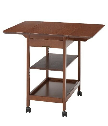 キッチンワゴン 両バタフライワゴン キッチンカウンター ワゴン ラック