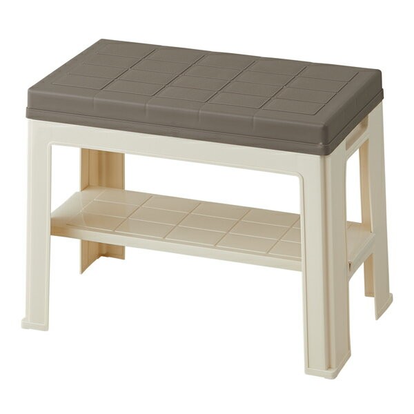 玄関ベンチ エントランスベンチ アイボリー ブラウン スツール 収納