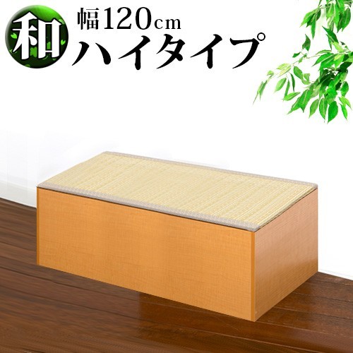 横幅90 PP樹脂製畳 畳収納 ロータイプ 藤香 高床式畳収納 浅型 : 本棚