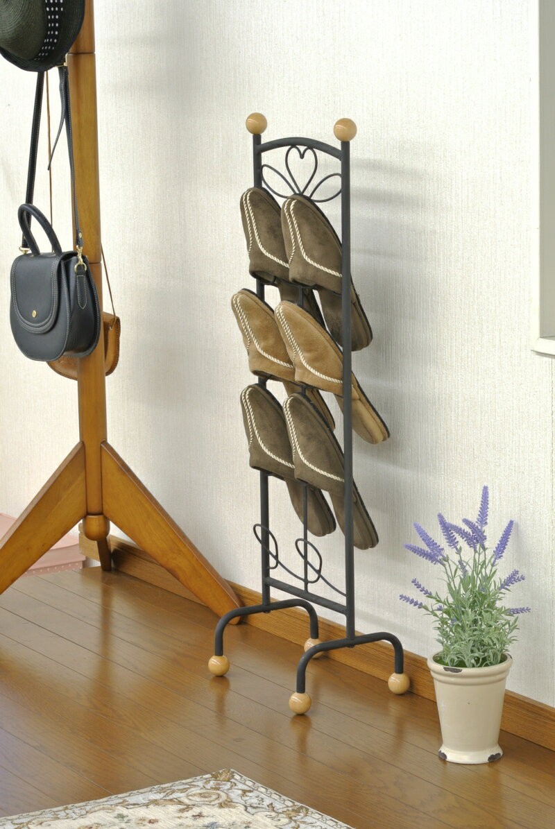 スリッパラック スリッパスタンド 4段 スリッパ立て スリッパ入れ 玄関