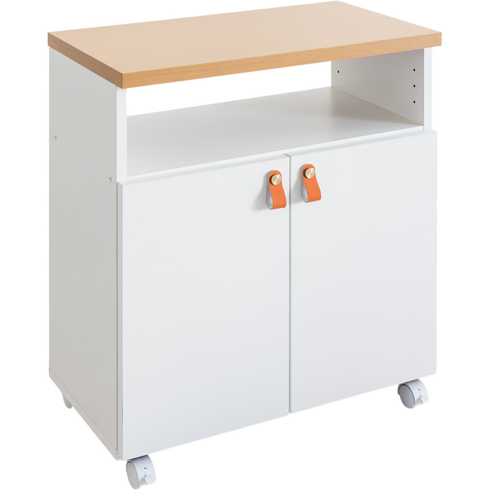 キッチンワゴン テーブル キャスター付き 炊飯器 台 スリム 幅60 床頭