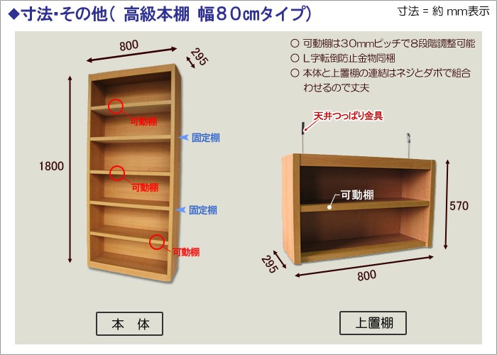 本棚 書棚 本箱 書籍 飾り棚 国産 ブックシェルフ オープンラック 幅80 奥行29.5 高さ180 日本製 頑丈 丈夫 おしゃれ 本収納 収納  収納棚 ラック : hgbs-m80-na : 家具工場直販 家具ファクトリー - 通販 - Yahoo!ショッピング