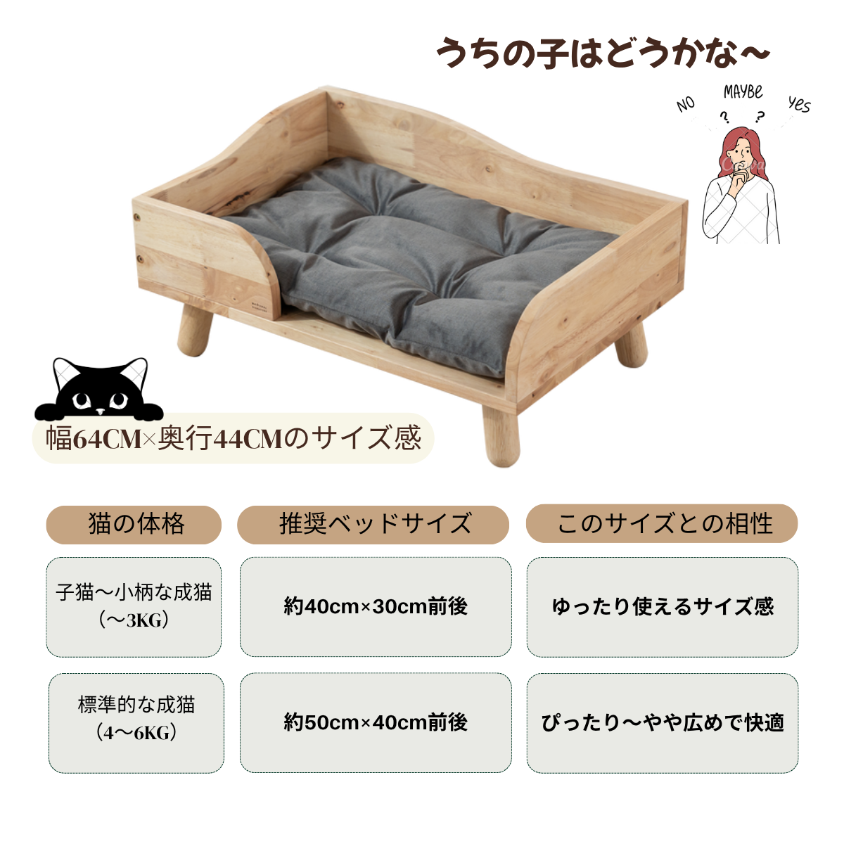 ねこ用ベッド シーツ付 ペット家具 ペットベッド 猫用 猫 脚付き 撥水 