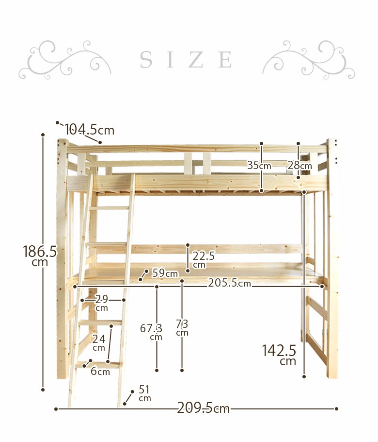 ベッドサイズ詳細