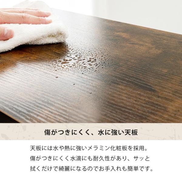 リビングボード テレビ台 テレビボード ローボード 棚 収納 収納棚 テレビラック おしゃれ キャスター付き ヴィンテージ調 【レオール】 Zeal ジール
