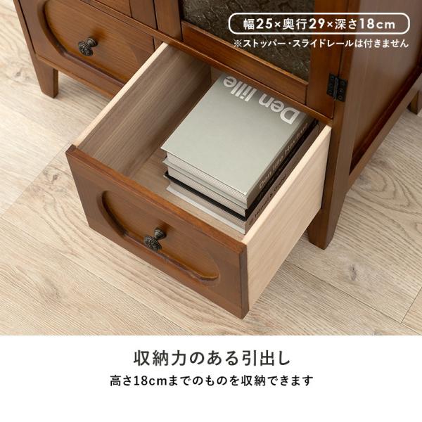 国産NEWあ//く１0623ax 昭和レトロ　茶棚　飾り棚　リビングキャビネット　カットガラス その他