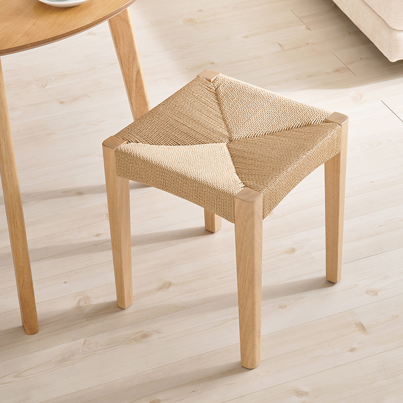 HAGiHARA（萩原） スタッキング スツール 椅子 木製 高さ43