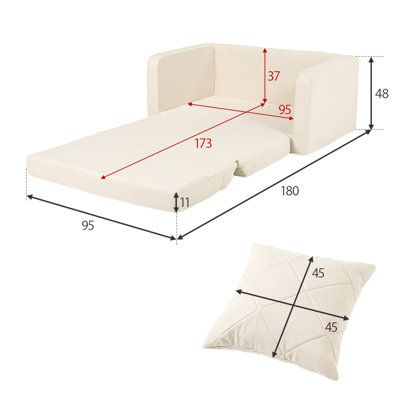 ソファーベット 2人掛け ソファベッド コンパクト ソファ おしゃれ 北欧 ソファー 可愛い ソファーベッド 2人用 韓国インテリア 白 ホワイト 完成品 ステラ｜kaguhonpo｜21