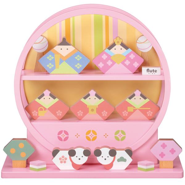 雛人形 三段飾り （木製 ひな人形 かわいい おしゃれ お雛様 節句