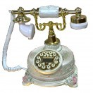 インテリア時計・薔薇の電話機