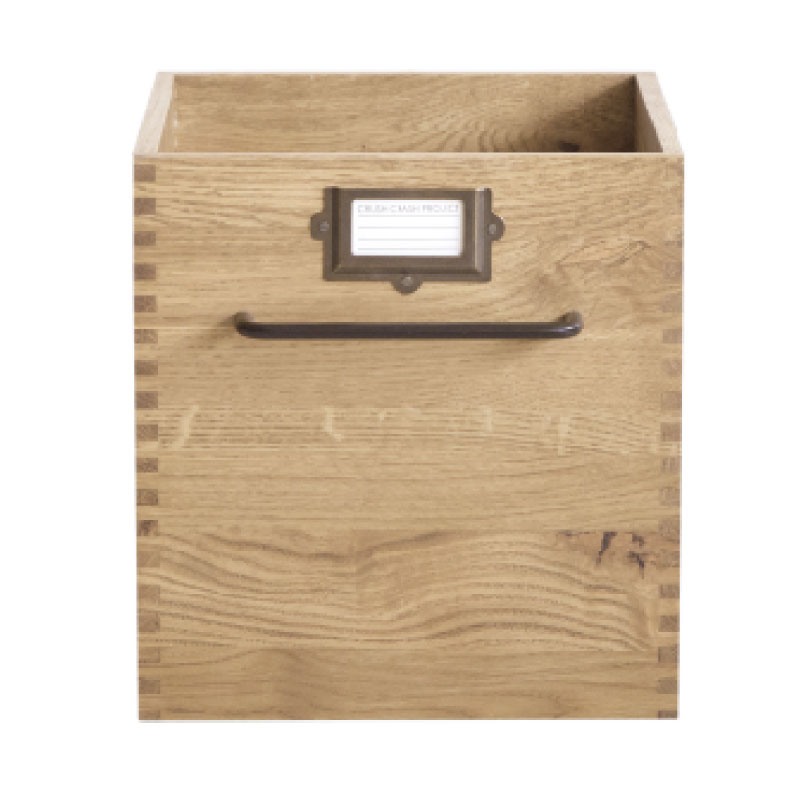 CRUSH CRASH PROJECT 収納ボックス 収納ラック オーク材 ボックス 書類