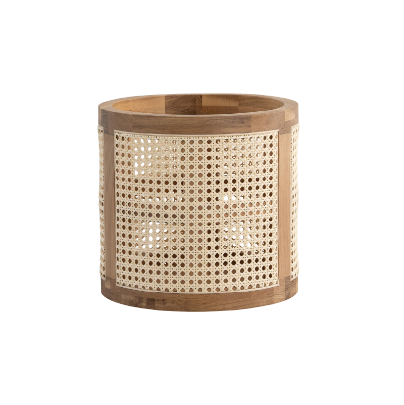 関家具 公式店 バスケット プランター かご ラタン ブラック オーク