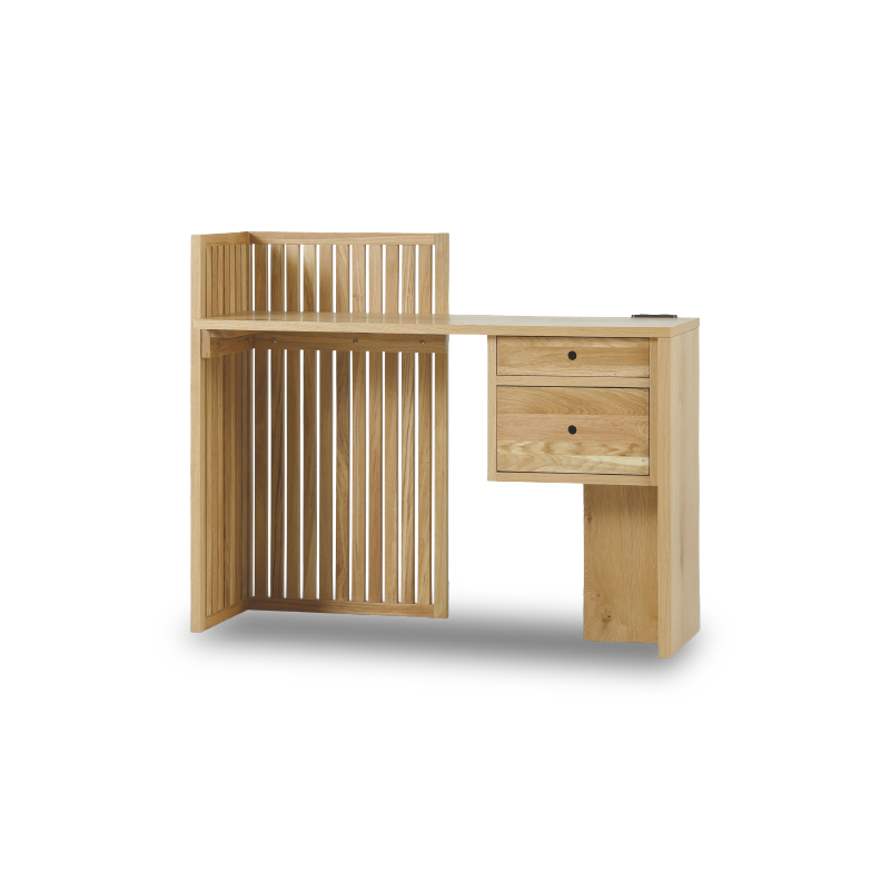SALE本日まで ☆送料込 木製 収納付 デスク カウンター ドレッサー 作業台 キャビネットデスク ドレッサー ドレッサーデスク 化粧台 収納