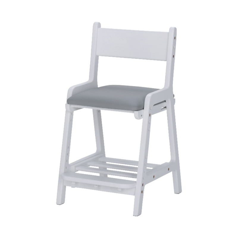 関家具 学習椅子 木製 学習チェア ナチュラル ホワイト 白 合皮 PVC