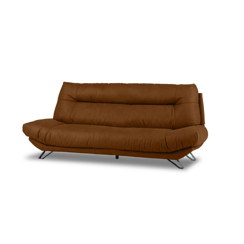 3人掛けソファー ブラウン 程度B ハイバックレザーテックスソファー 幅