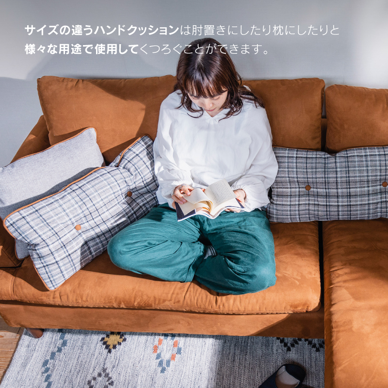 自由自在なレイアウトが可能なローソファ ジニア