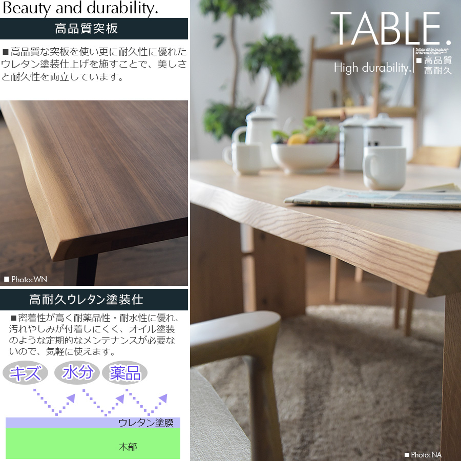 ダイニングセット 6人用 185cm幅 ダイニングテーブルセット