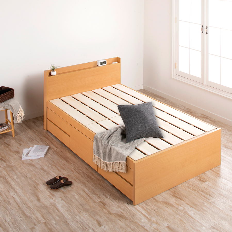 すのこベッド シングル ベッド 日本製 収納付き 大容量 収納ベッド ＢＯＸ型 お布団 薄型カウンタ...