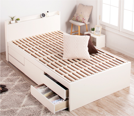 すのこベッド シングル 収納付き ベッド シングルベッド 幅98cm 