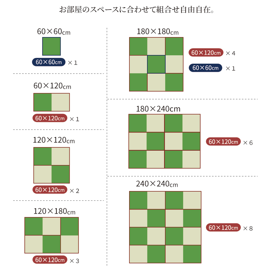 高さ40cm 120×180（１畳×３個）ベンチ収納 日本製 畳ユニット 組立式 フタ式 ヘリ無輸入畳 陽だまり_12