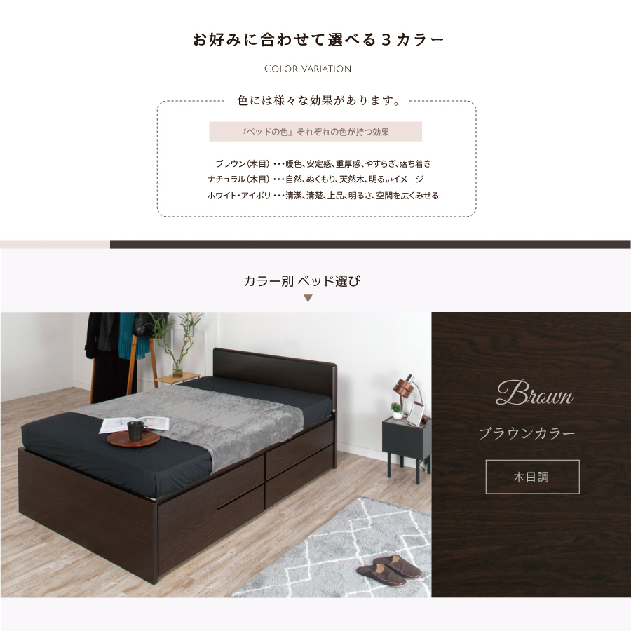 セミダブルベッドフレーム×2セット RASIK（ラシク） ベッド セミダブル ベッドフレームのみ ホワイト