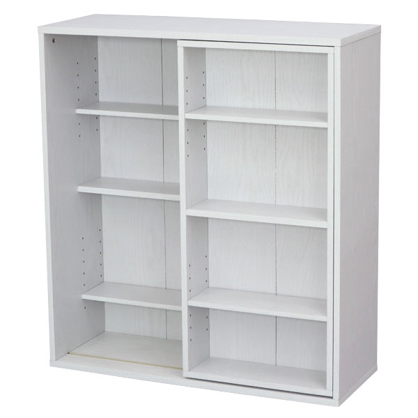 スライド本棚 ホワイト 白 楽天市場】本棚 スライド 白の通販