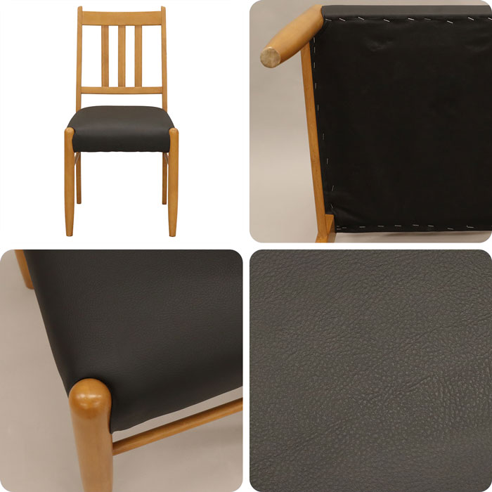 ダイニングチェア いす チェアー 完成品 カフェ風 椅子 天然木