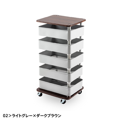 回転式 ワゴン キャスター 5段 ネイルサロン ネイル用品 洗面所 メイク