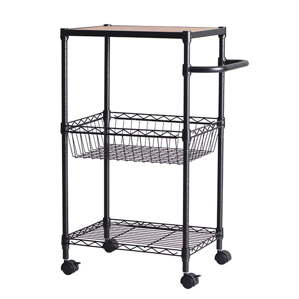 キッチンワゴン 3段 幅55cm 奥行35cm 高さ81cm スリム キッチンラック