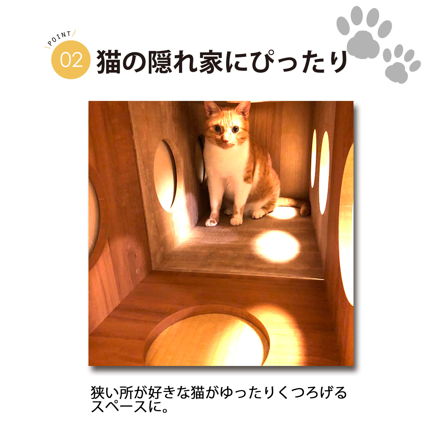 猫 家具 棚 猫用キューブボックス 4穴 幅40cm 奥行30cm 高さ40cm 4個