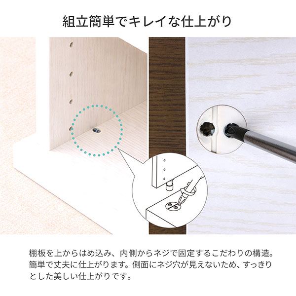 収納棚 幅80cm 奥行40cm セレクトエシカ9080(SS-9080EC) 幅78.9cm