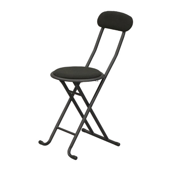折りたたみ椅子 背もたれ付き 丸椅子タイプ(2脚セット) 幅33.5cm 奥行46.5cm 高さ75.4cm 座面高さ44.5cm 軽量 頑丈 耐荷重80kg 来客用 法事用 YSFO-0506｜kaguto｜02