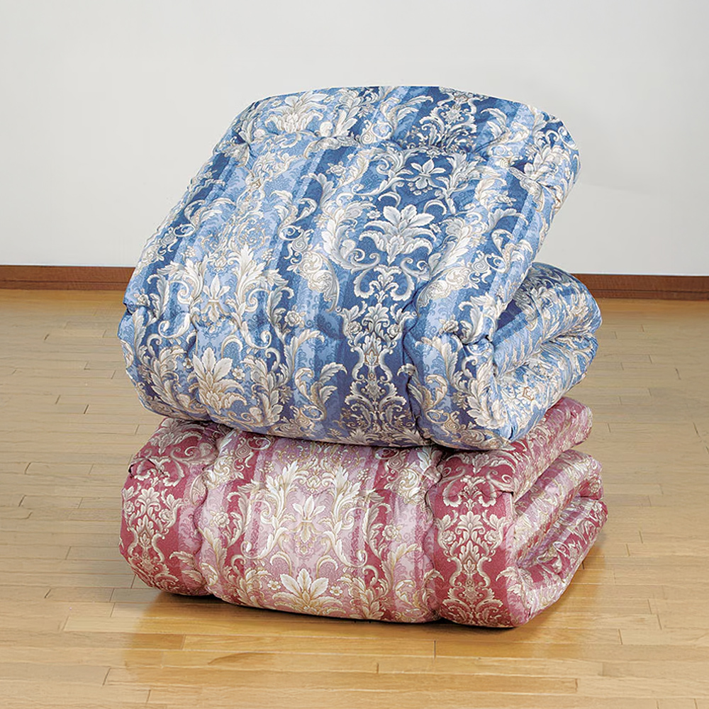 抗菌防臭加工 羽毛タッチ高級掛布団2色セット オーナメント柄 シングル