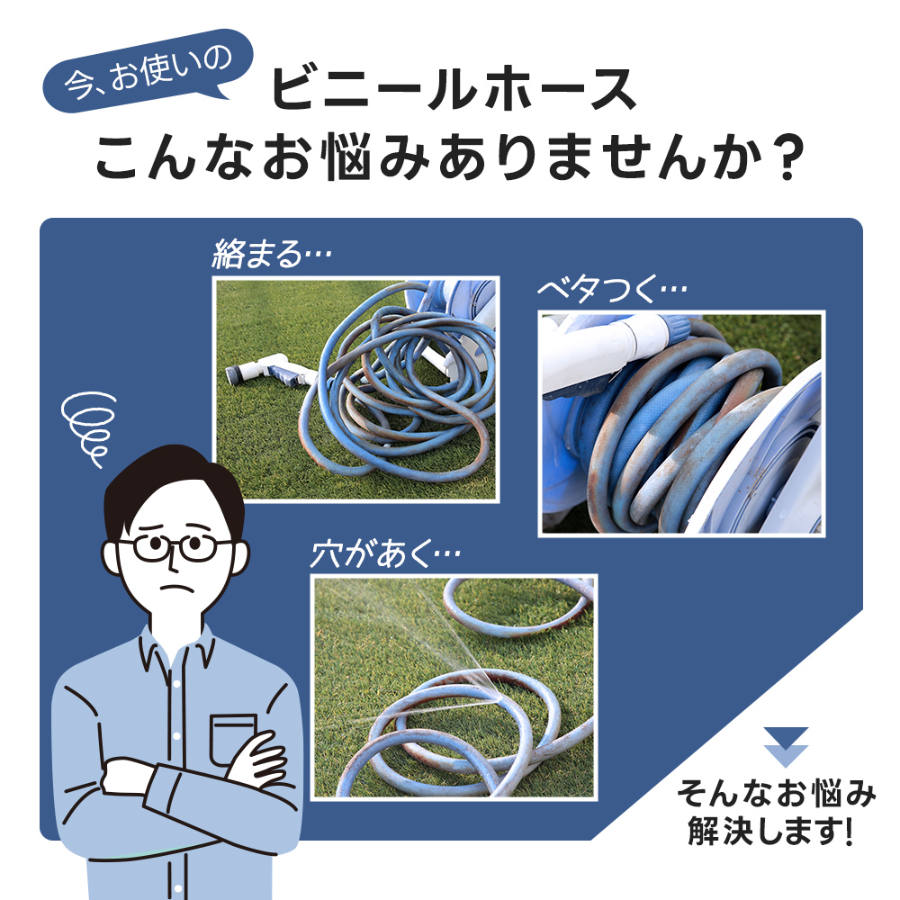 ホース ステンレスホース 7.5m/15m 水...の詳細画像1