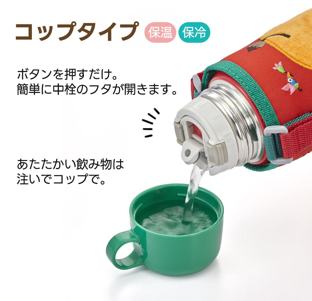 タイガー 真空断熱ステンレスボトル 600ml 2WAY ストロー コップ