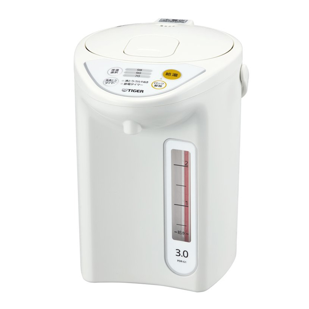 TIGER マイコン電動ポット PDR-G301 3L 節電タイマー ワイドパネルの水量計 クエン酸洗浄機能 保温 給湯器 タイガー タイガー魔法瓶 TIGER マイコン電動ポット PDR-G301 3L 節電タイマー