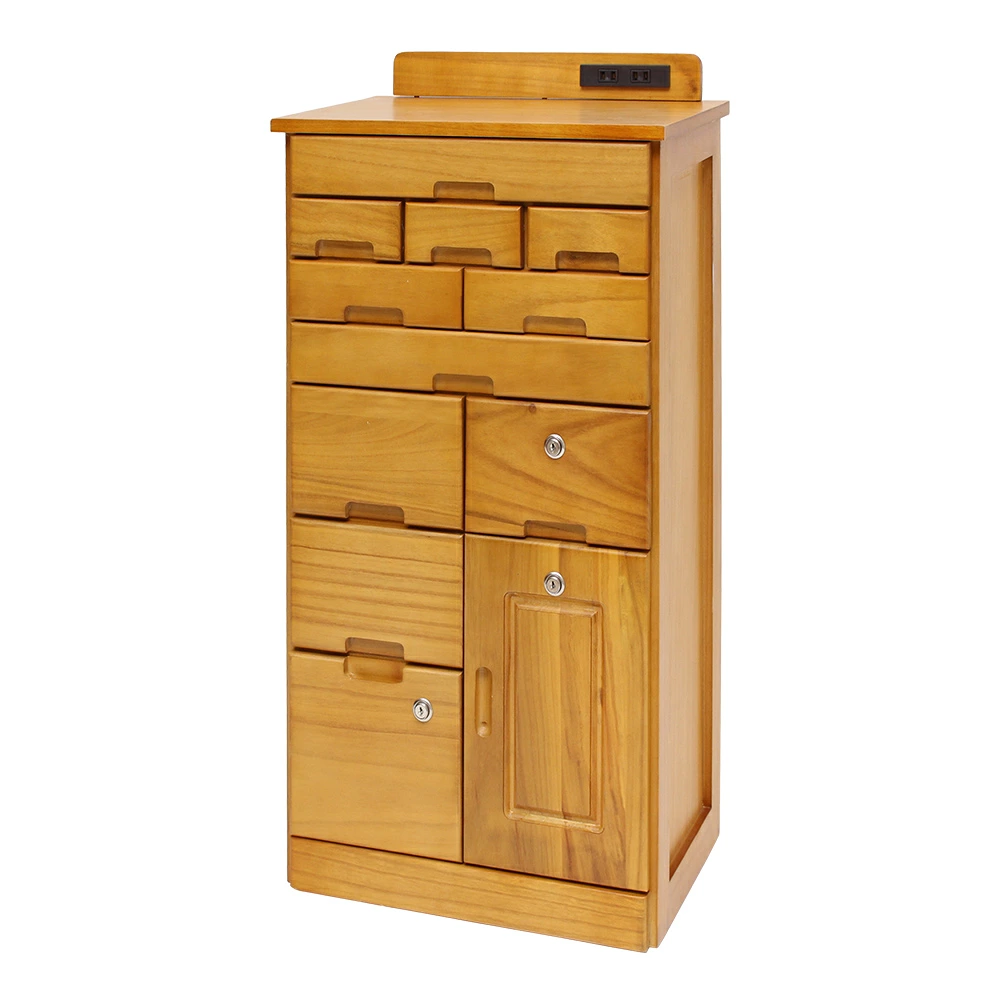 桐チェスト 鍵付き 幅45cm 幅72cm 幅90cm ハイチェスト コンセント付き