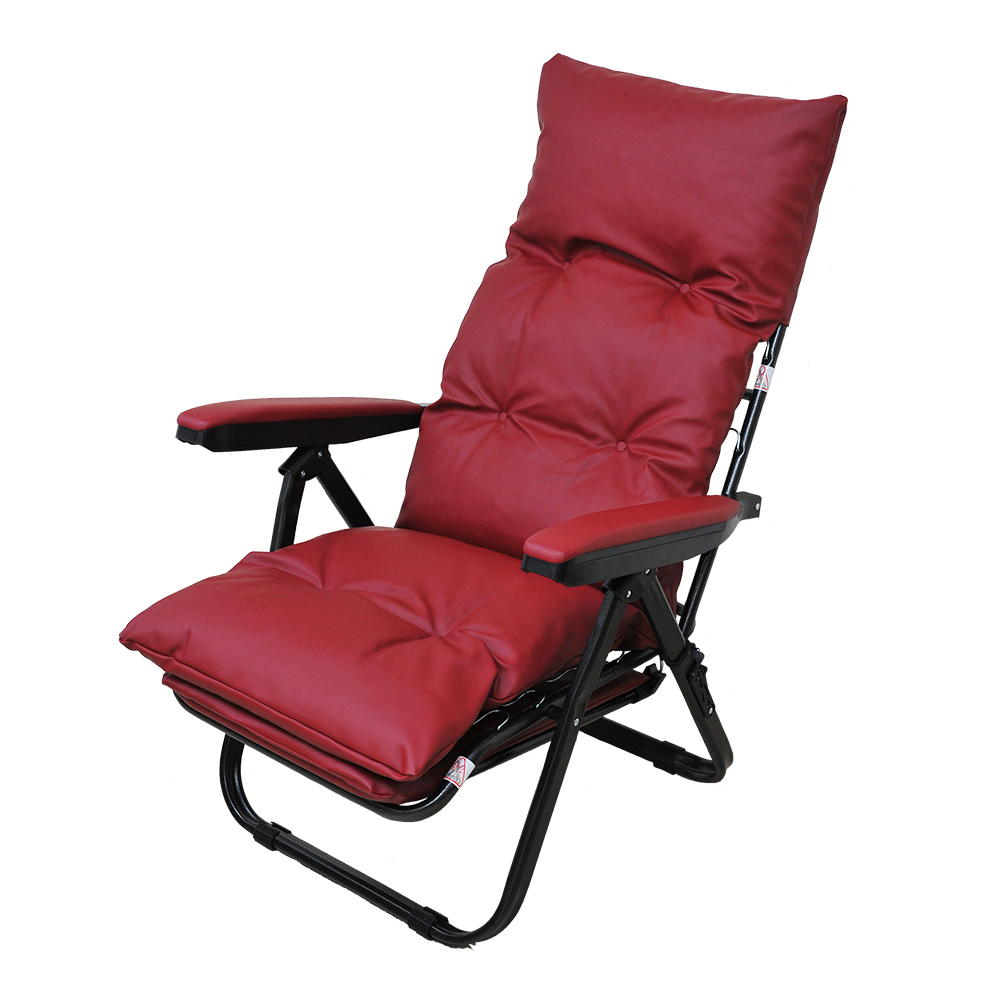 リクライニングチェア 折りたたみ フットレスト付き おしゃれ