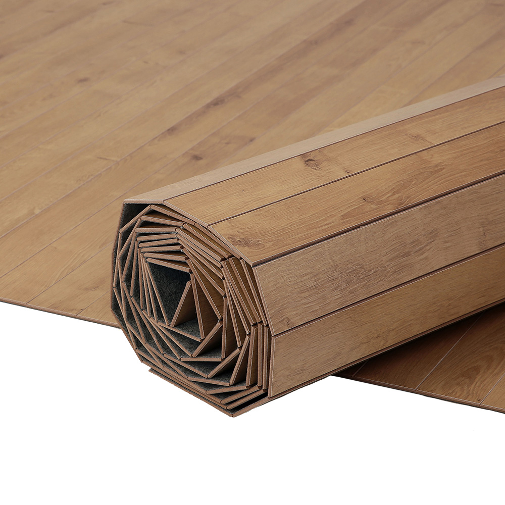 ウッドカーペット 6畳 江戸間 畳の上 敷くだけ フローリングカーペット