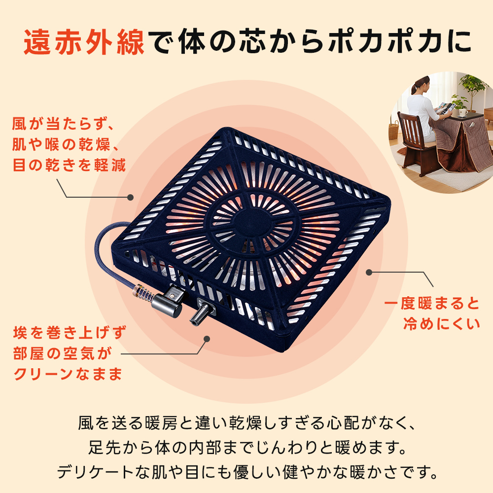 デスクこたつ セット 75×50cm こたつテーブルセット 掛け布団