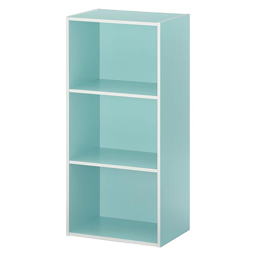 ぼん家具 【完成品設置付き】カラーボックス 収納棚 本棚 3段ボックス