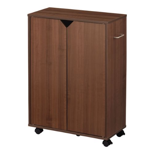ぼん家具 【完成品設置付き】本棚 カラーボックス 収納棚 扉付き