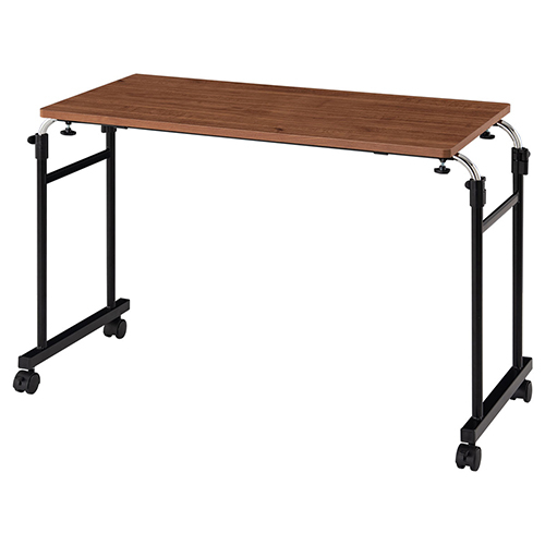 サイドテーブル 昇降式テーブル ソファーテーブル キャスター付き おしゃれ スリム 伸縮 幅80 木製 薄型 昇降 高さ調整 作業 スチール ベッド  ソファ