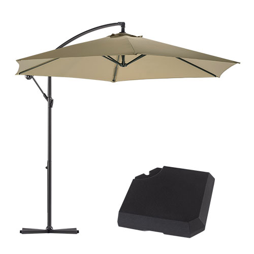 ぼん家具 ガーデンパラソルセット 大型 自立式 ガーデンパラソル