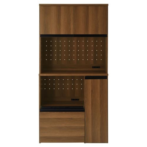 キッチン収納 レンジ台 幅90 木製 食器棚 高さ180 大容量 スライド 