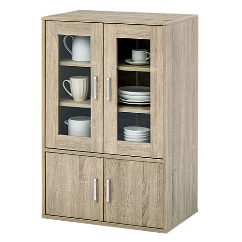 ぼん家具 【完成品】 食器棚 レンジ台 幅60cm 奥行40cm 高さ90cm