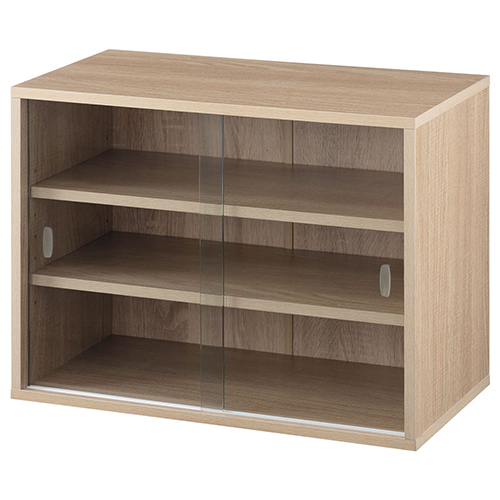 ぼん家具 【完成品】 食器棚 ミニ ガラス扉 耐水 強化ガラス メラミン